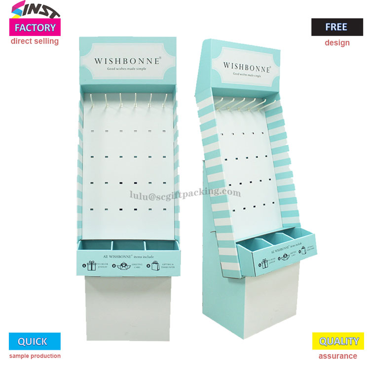 슈퍼마켓 Pepper Powder Cardboard Hook Display Rack은 소매 장면 업그레이드를 돕습니다.