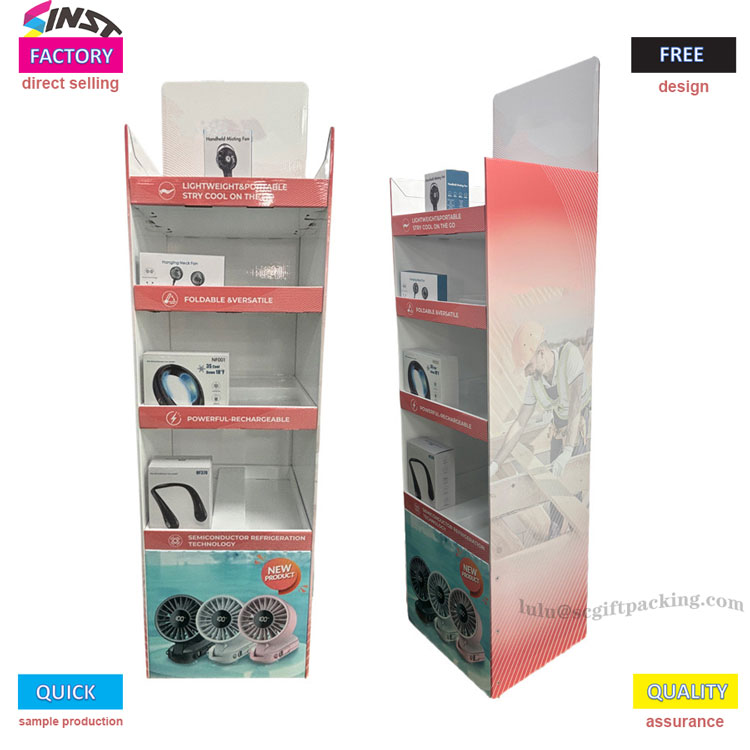 선풍기 판지 디스플레이 스탠드에서 선풍기를 눈에 띄게 만드는 방법은 무엇입니까?