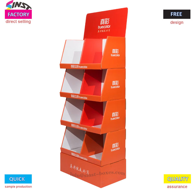 종이 타월 골판지 상자 디스플레이 랙